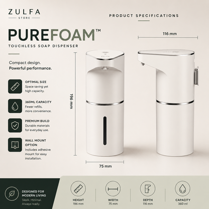 PureFoam™ – Automatic Soap Dispenser by ZULFA