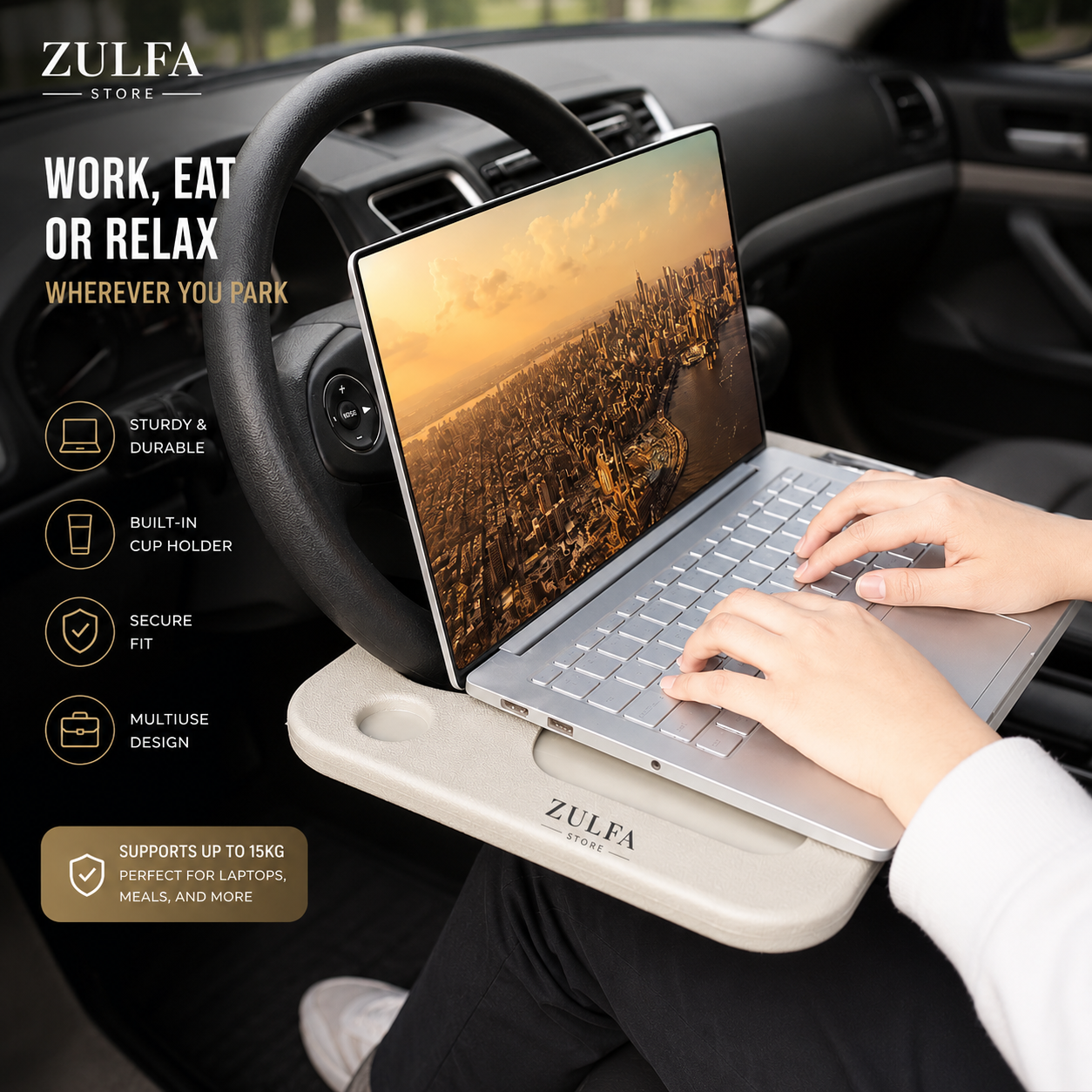 Amazing Steering wheel table by ZULFA